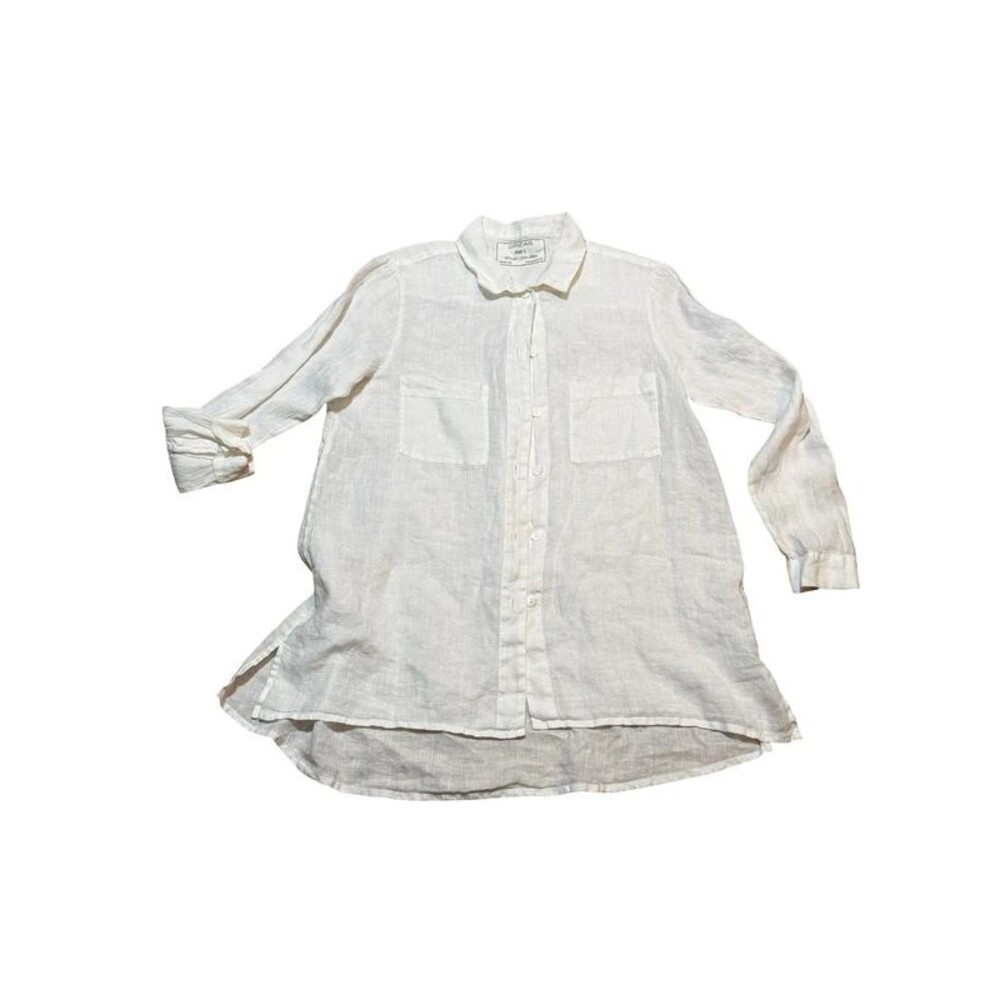 Grizas Linen White Button Down